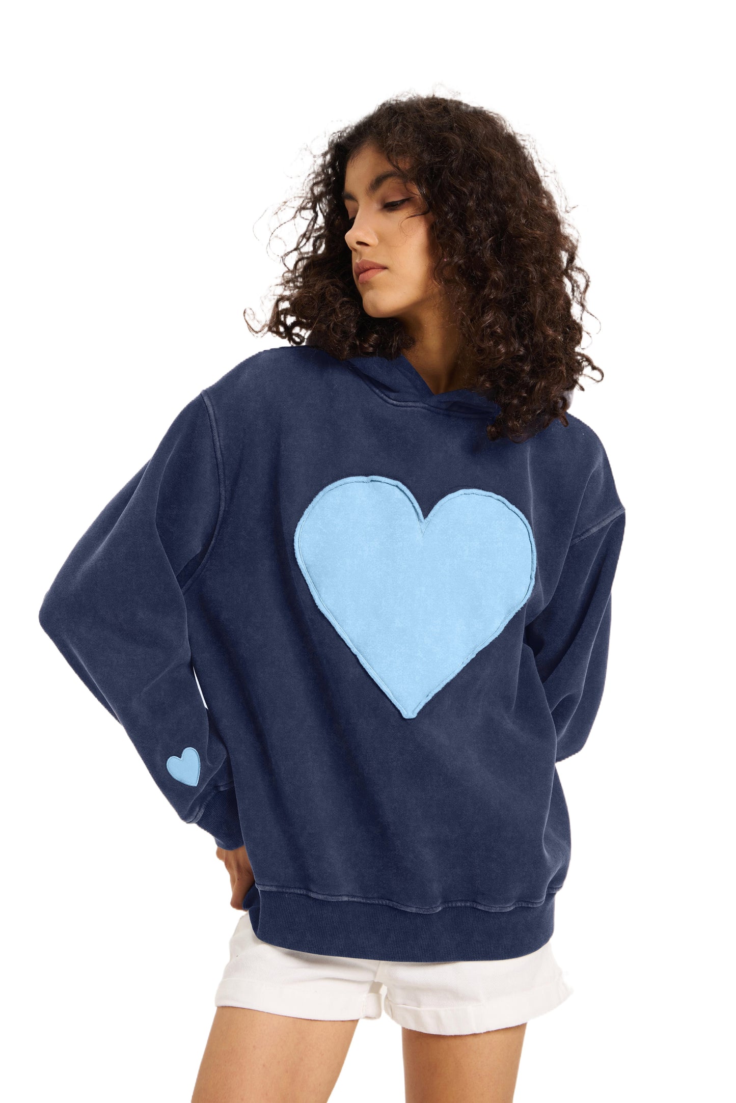 Viral Valentine’s Heart Embroidery Hoodie