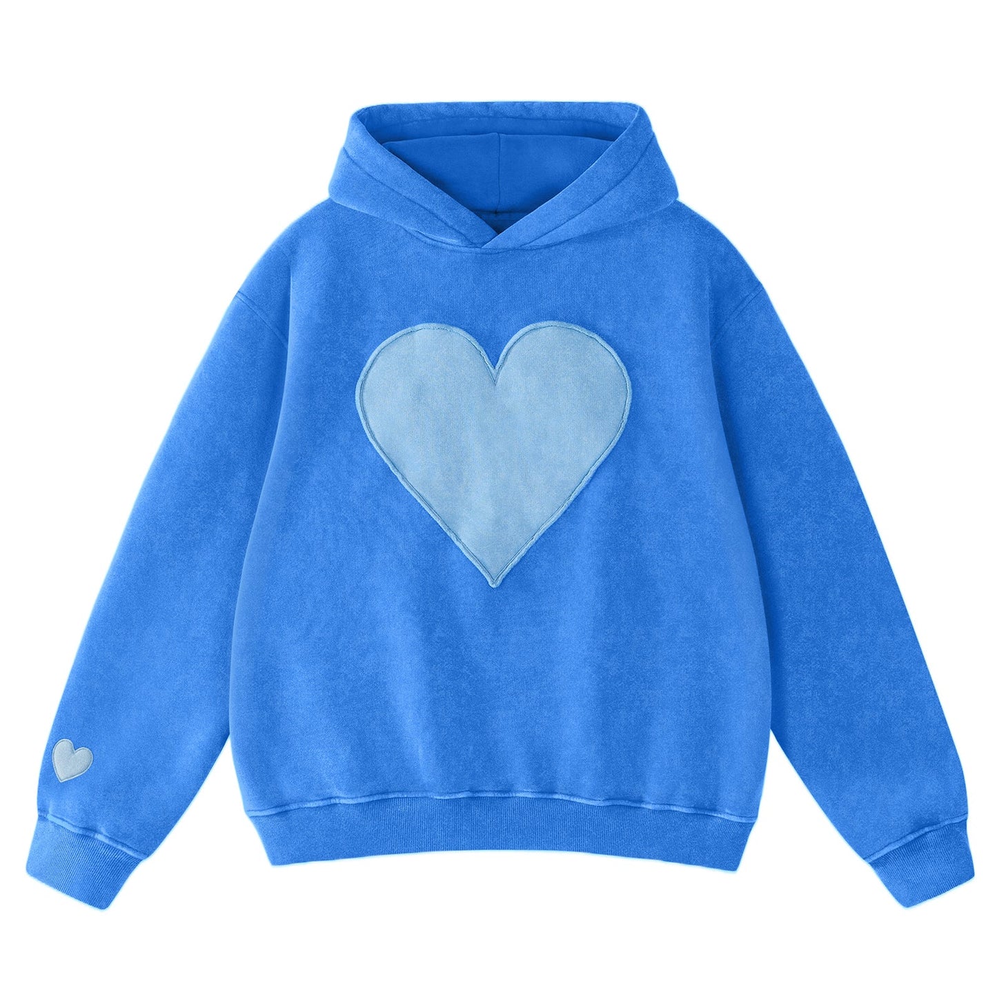 Viral Valentine’s Heart Embroidery Hoodie